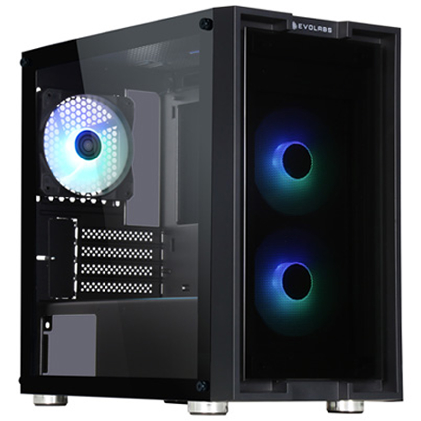 Gabinete Evolabs Innovv8 Evo-210m 4 Fan Argb Mid Tower Negro